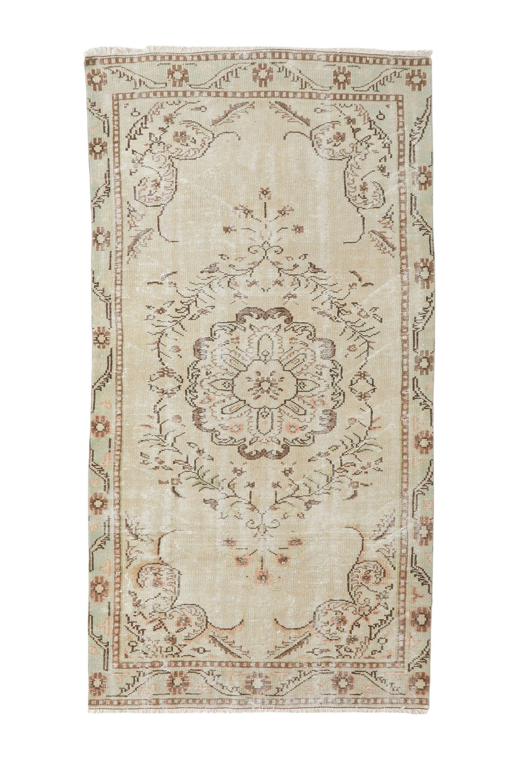 'Pearl' Vintage Oushak Area Rug - 4'7'' x 8'11'' - Canary Lane