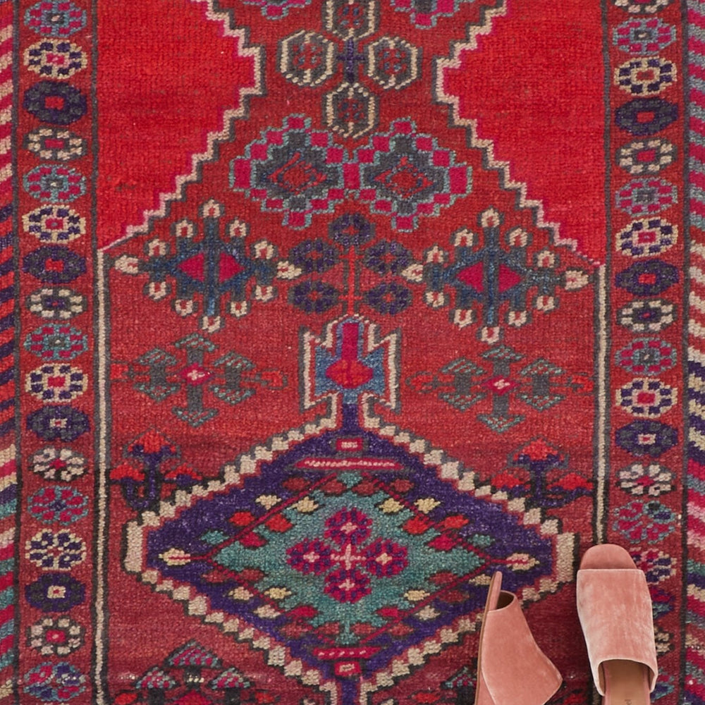 
                      
                        'Penelope' Vintage Turkish Runner Rug - 3' x 13'7" - Canary Lane
                      
                    