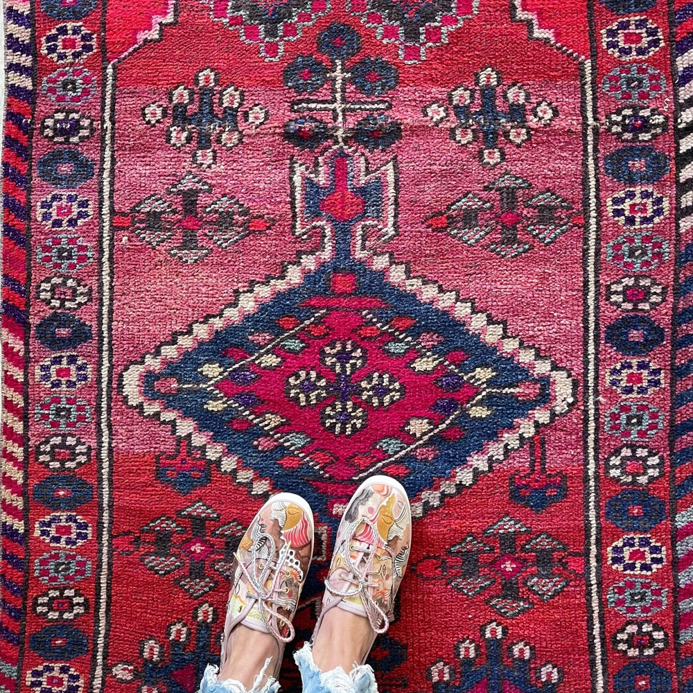 
                      
                        'Penelope' Vintage Turkish Runner Rug - 3' x 13'7" - Canary Lane
                      
                    