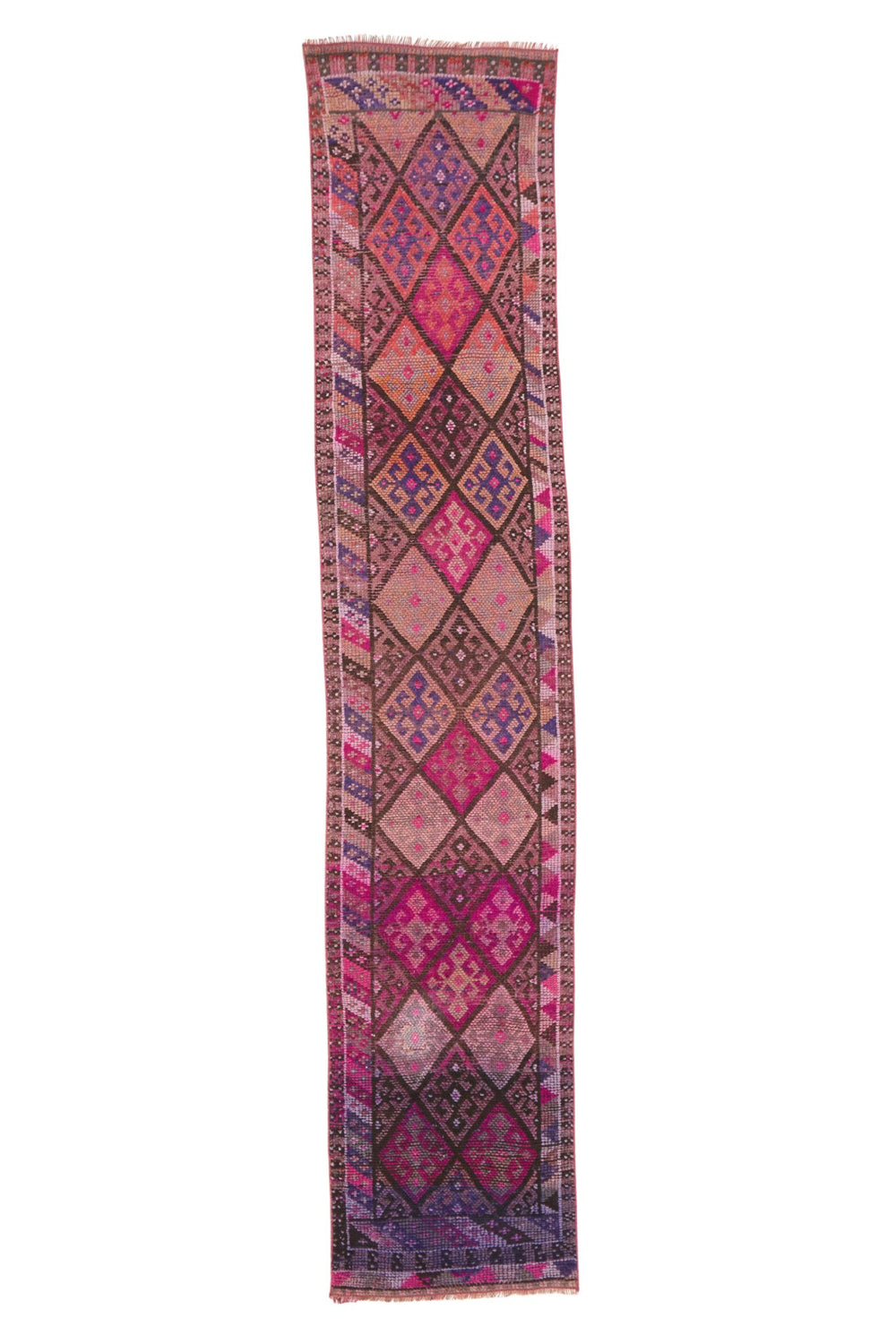 'Positano' Turkish Vintage Ombré Runner Rug - 2'4