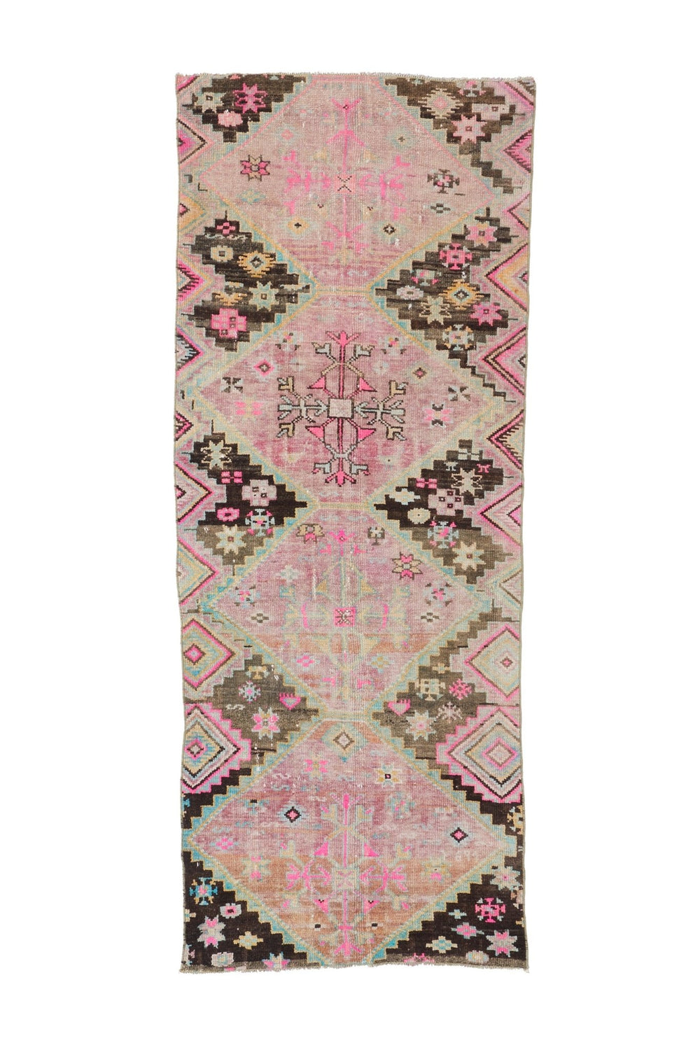 'Prairie' Turkish Vintage Runner Rug - 3' x 7'11'' - Canary Lane