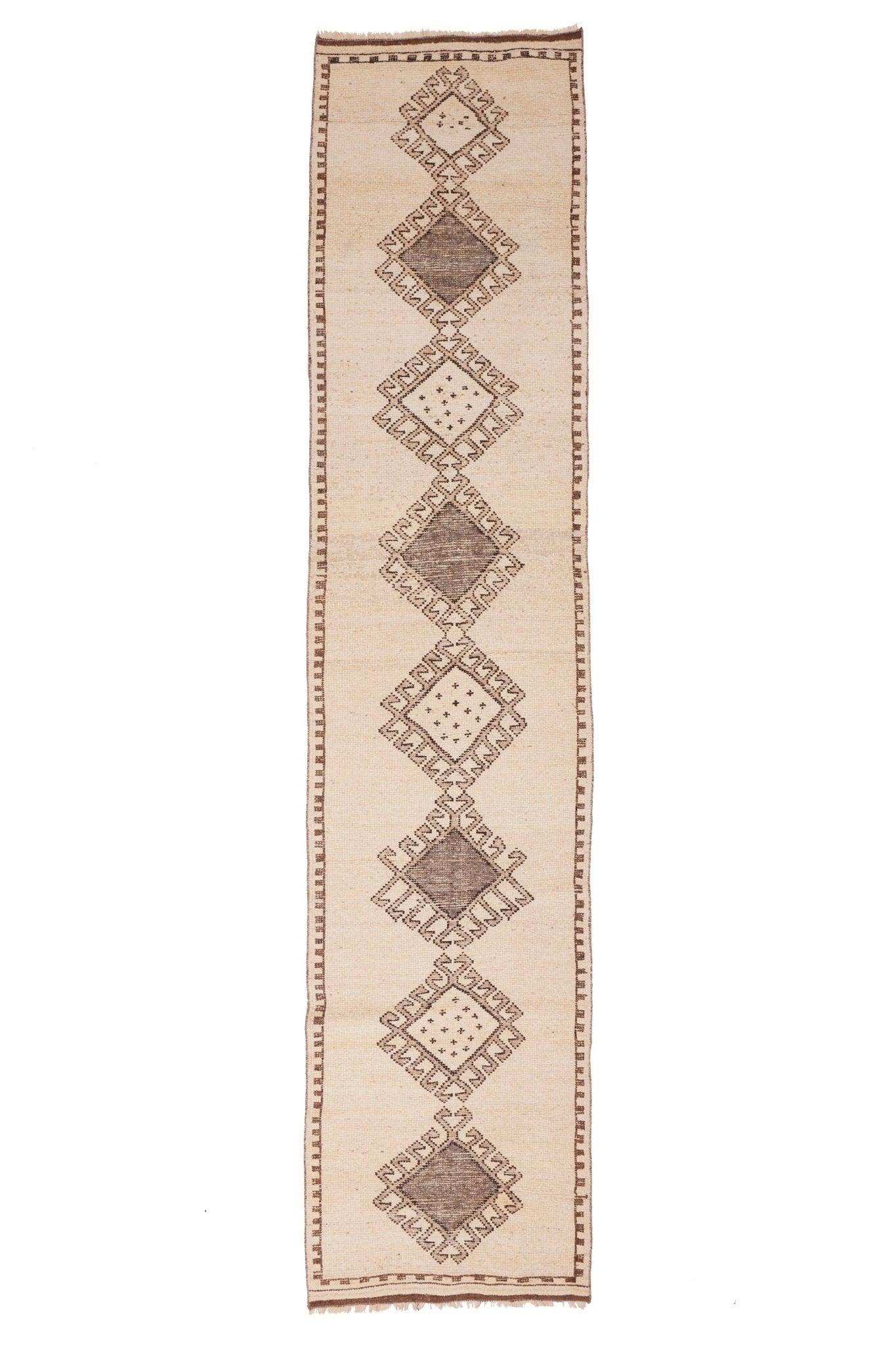 'Rory' Vintage Turkish Runner - 3'2'' x 14'5'' - Canary Lane