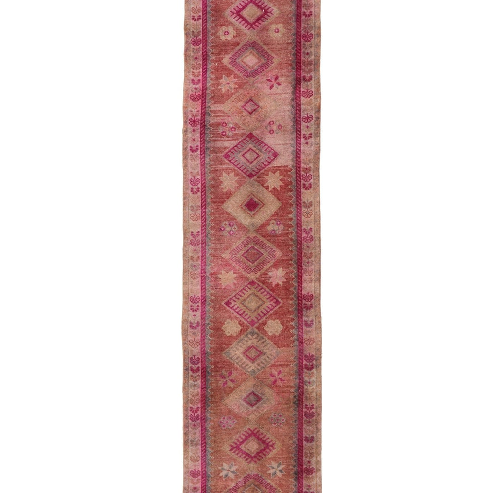 'Rosa' Turkish Ombré Runner Rug - 2'8" x 12'5" - Canary Lane