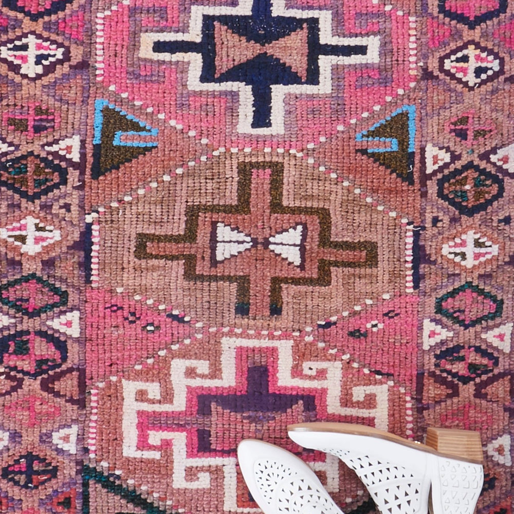 
                  
                    'Ruth' Turkish Vintage Rug - 3' x 11'2'' - Canary Lane
                  
                