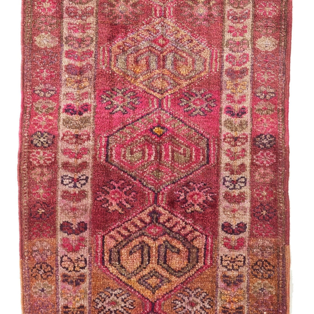 
                      
                        'Sanguine' Vintage Turkish Rug - 2'8'' x 12'3'' - Canary Lane
                      
                    