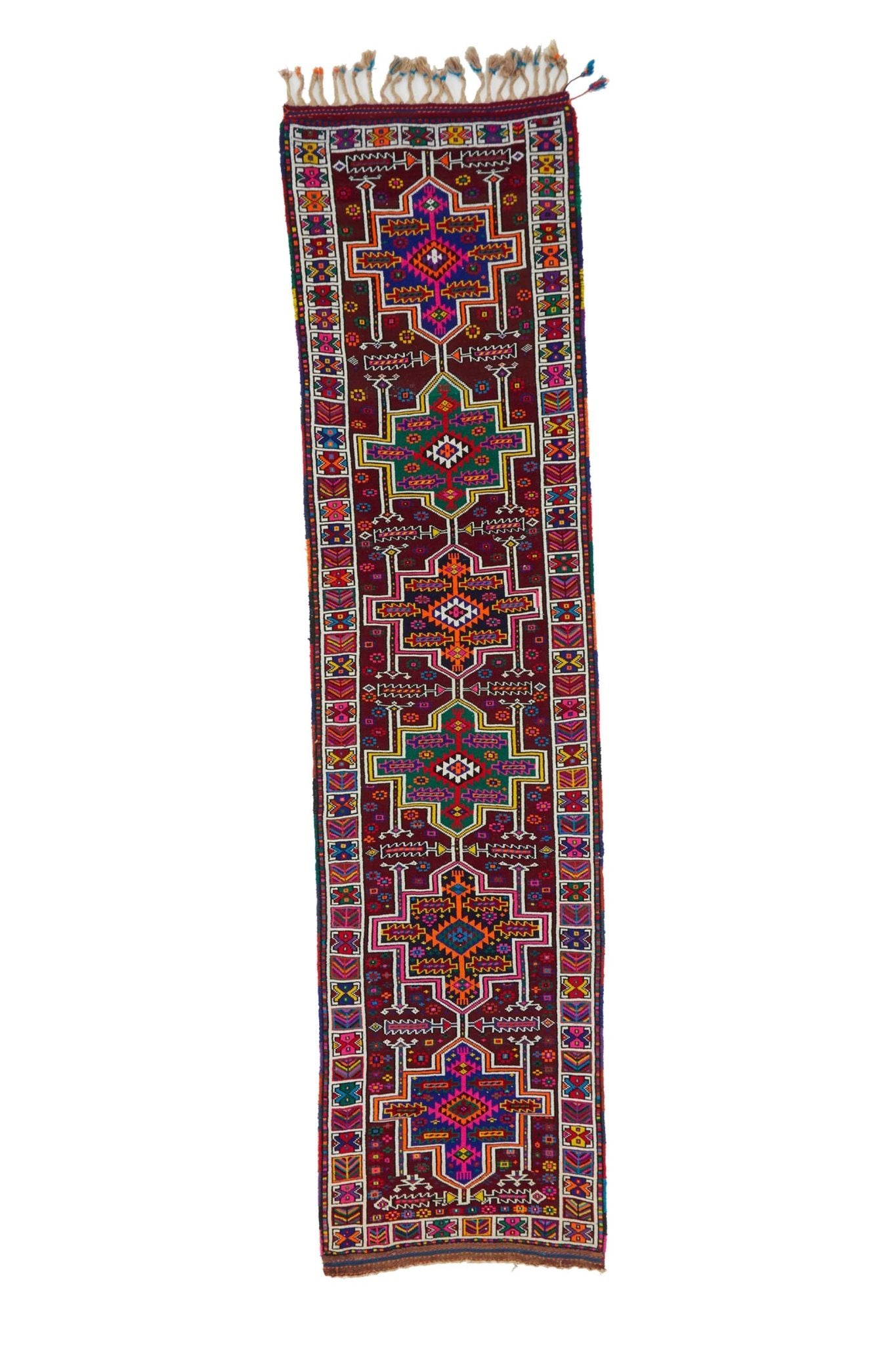 'Sassafras' Vintage Turkish Runner - 2'10'' x 11'7'' - Canary Lane