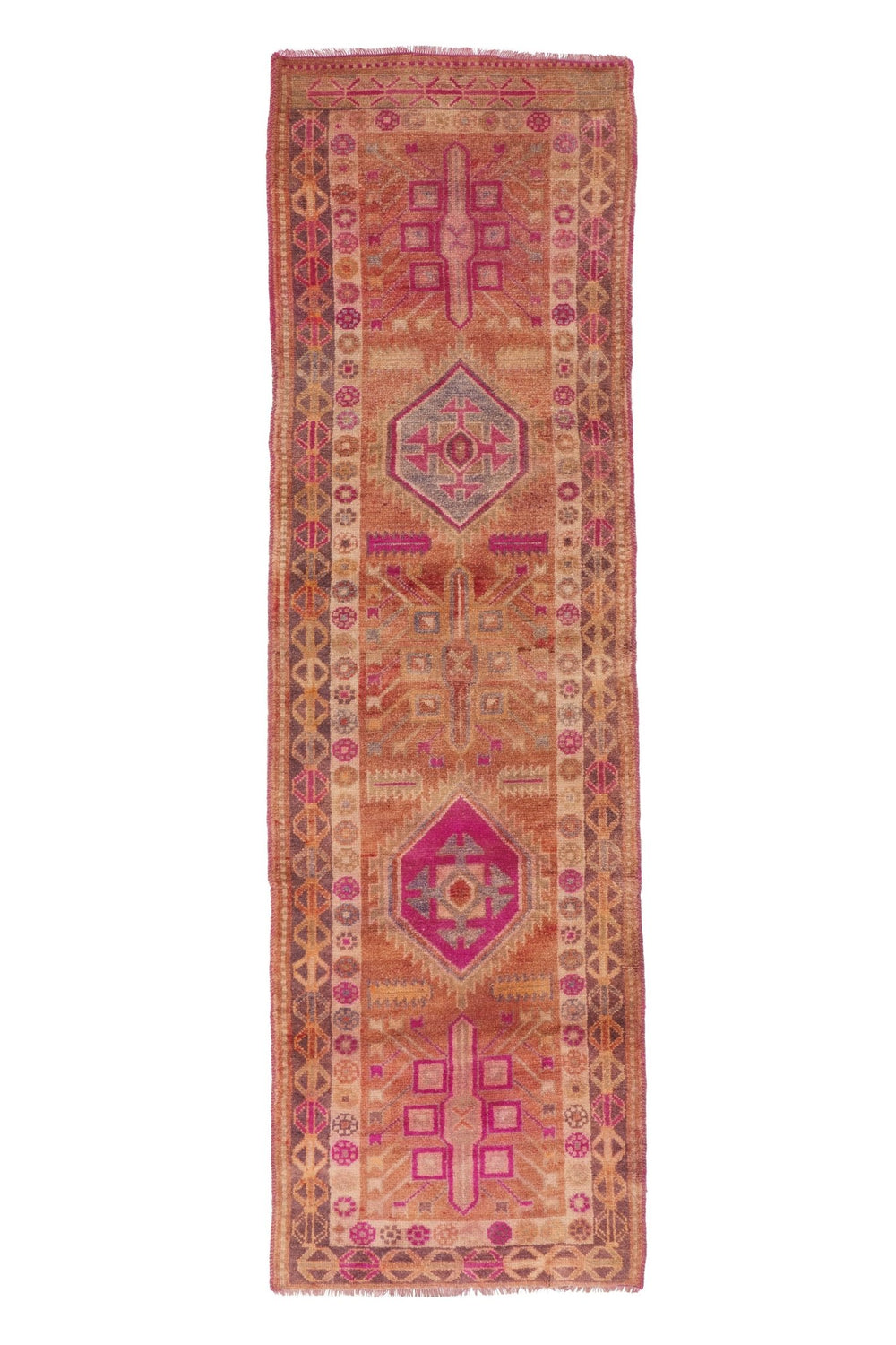 'Savannah' Vintage Turkish Runner - 2'10'' x 9'6.5'' - Canary Lane