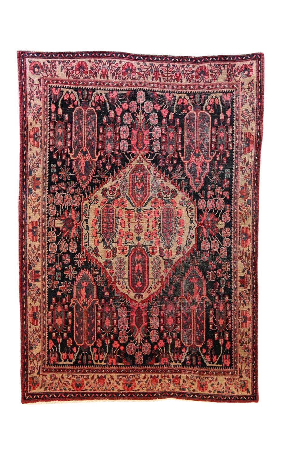 'Senna' Vintage Persian Rug - 4'7'' x 6'9'' - Canary Lane