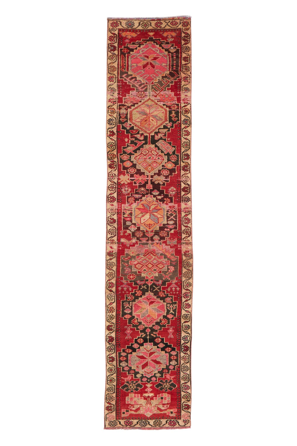 'Seville' Turkish Vintage Runner Rug - 2'3.5