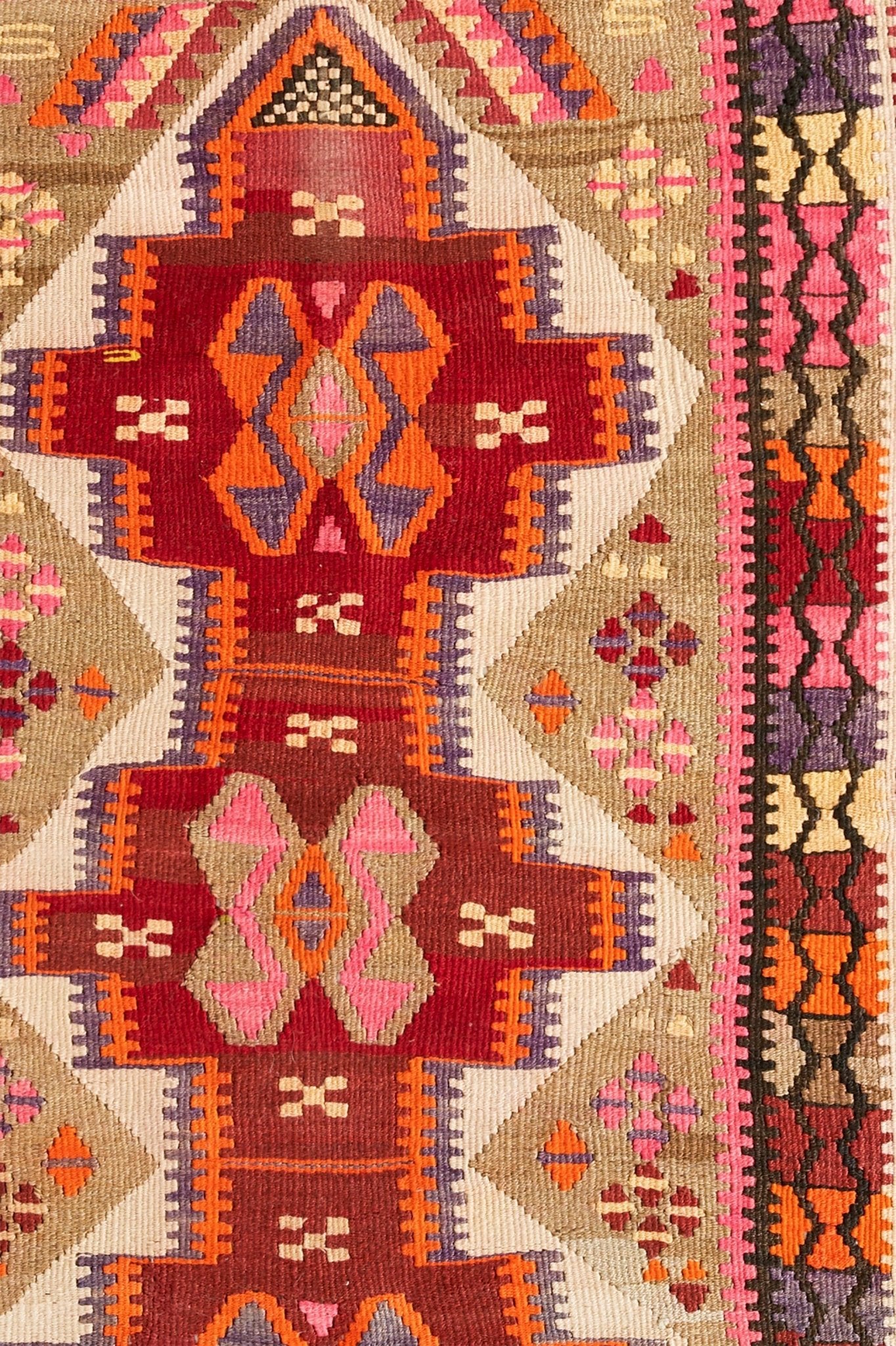 Small Turkish Vintage Kilim Rug - 3'1" x 5'2" - Canary Lane