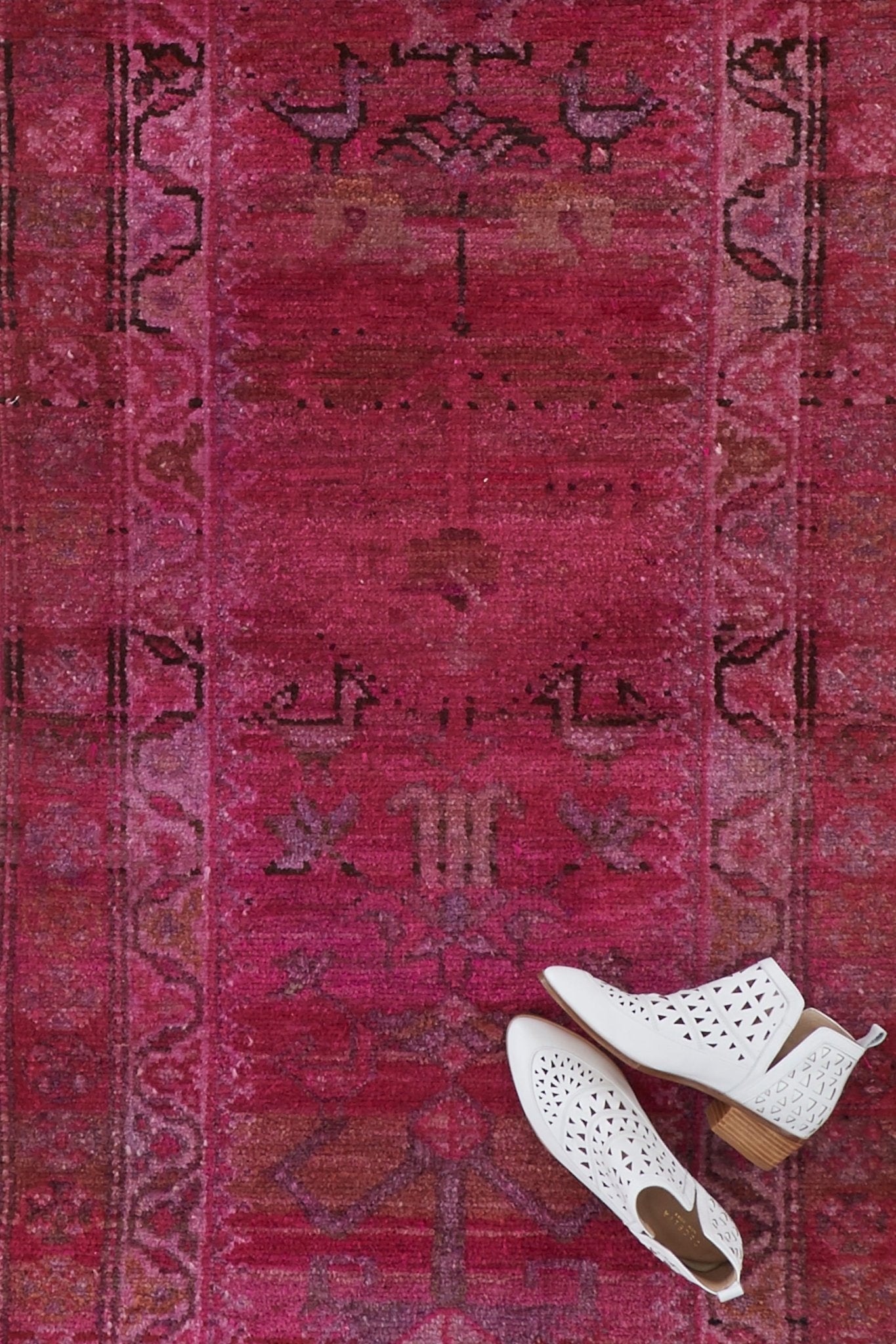 'Sofia' Vintage Heirloom Turkish Runner - 2'10'' x 12' - Canary Lane