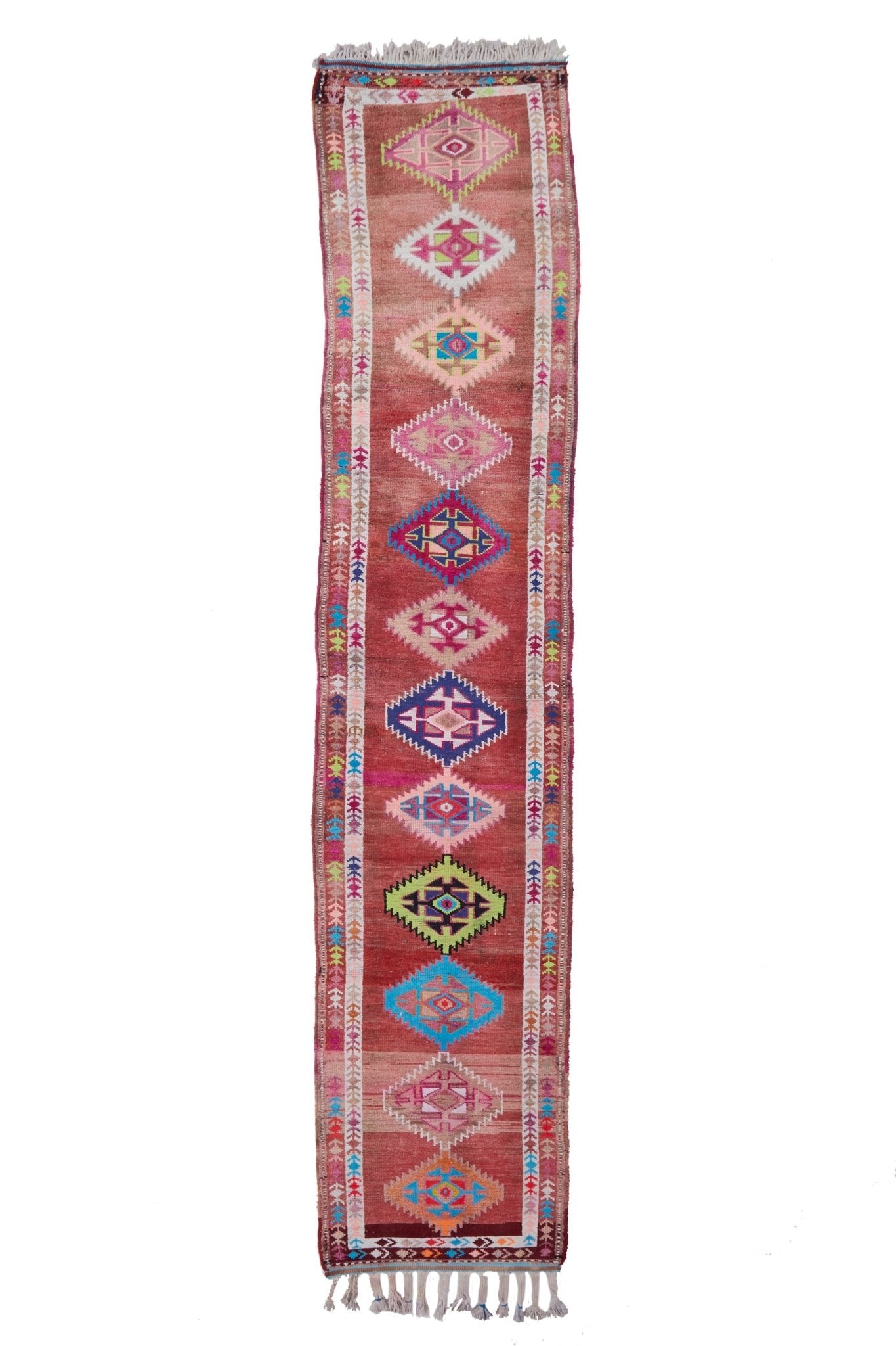 'Soiree' Vintage Turkish Runner - 2'11'' x 14'8'' - Canary Lane