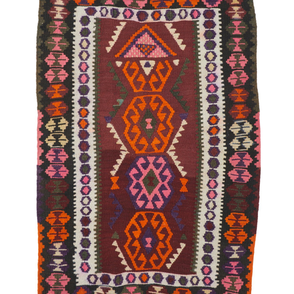 
                  
                    'Sparkler' Small Vintage Turkish Kilim Rug - 3’1” x 4’5” - Canary Lane
                  
                