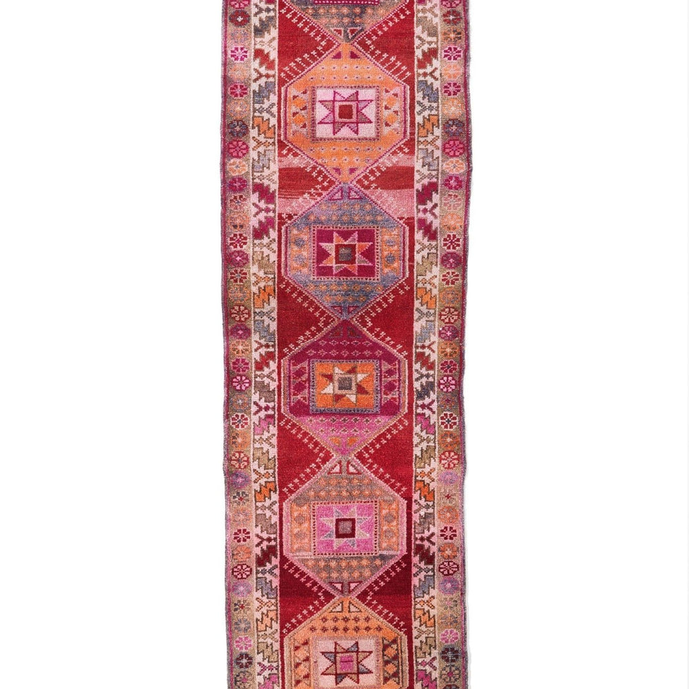 'Star Dazed' Turkish Runner Rug - 2'11'' x 11'3'' - Canary Lane