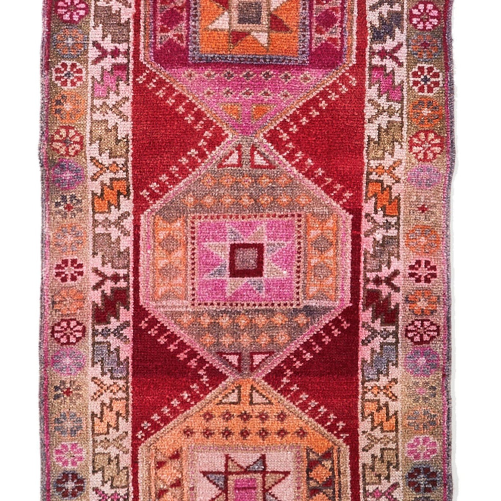 'Star Dazed' Turkish Runner Rug - 2'11'' x 11'3'' - Canary Lane