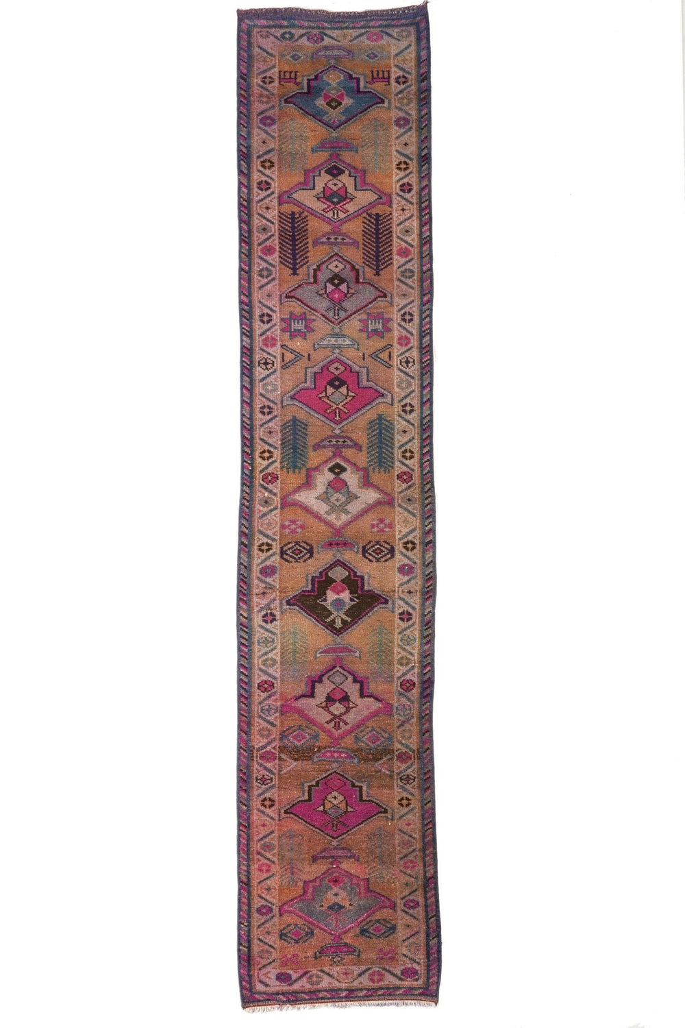 'Stardust' Vintage Turkish Runner - 2'6'' x 12'10'' - Canary Lane