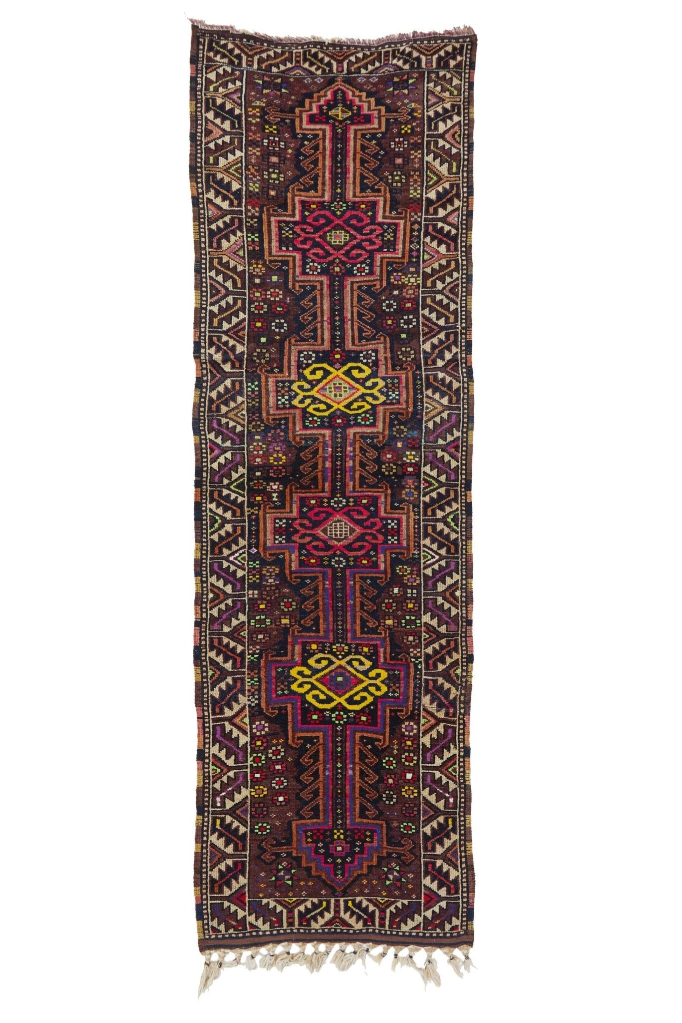 'Superbloom' Turkish Runner Rug - 3'4" x 10'5" - Canary Lane