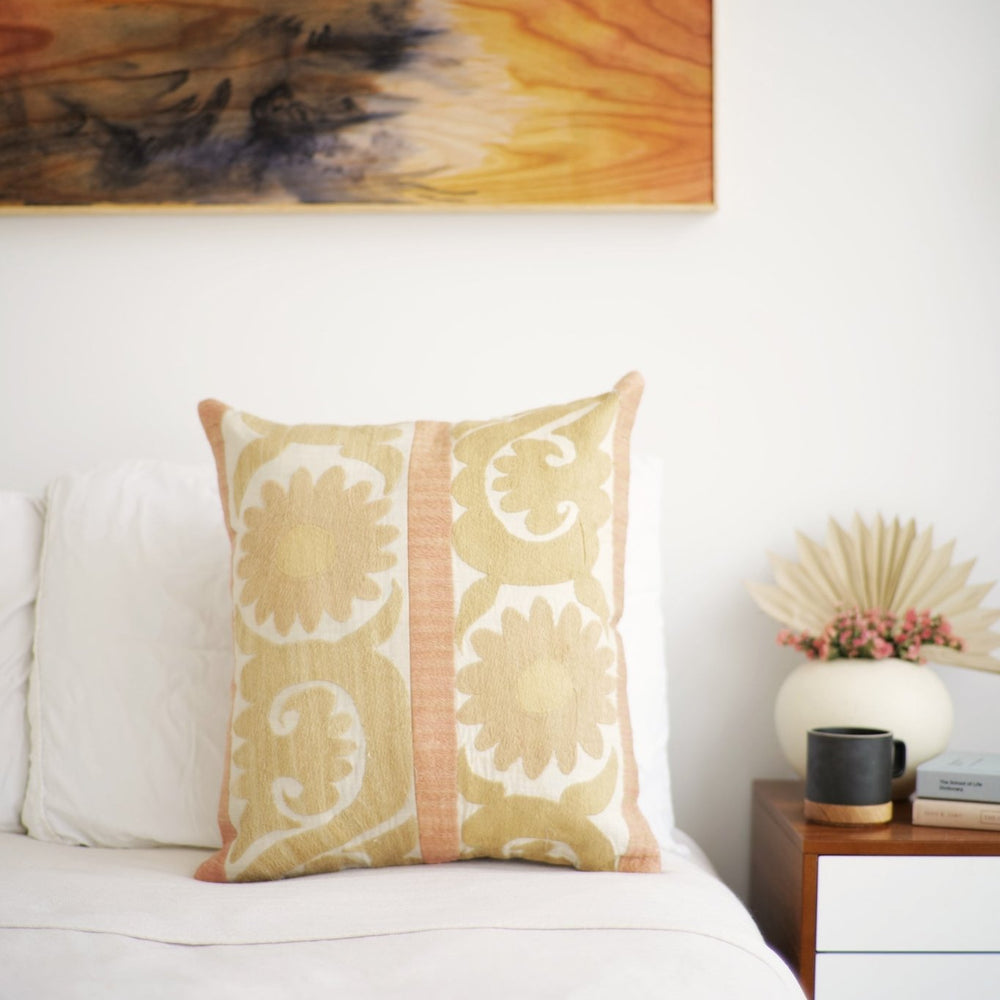 Suzani Pillow No. 141 - Canary Lane