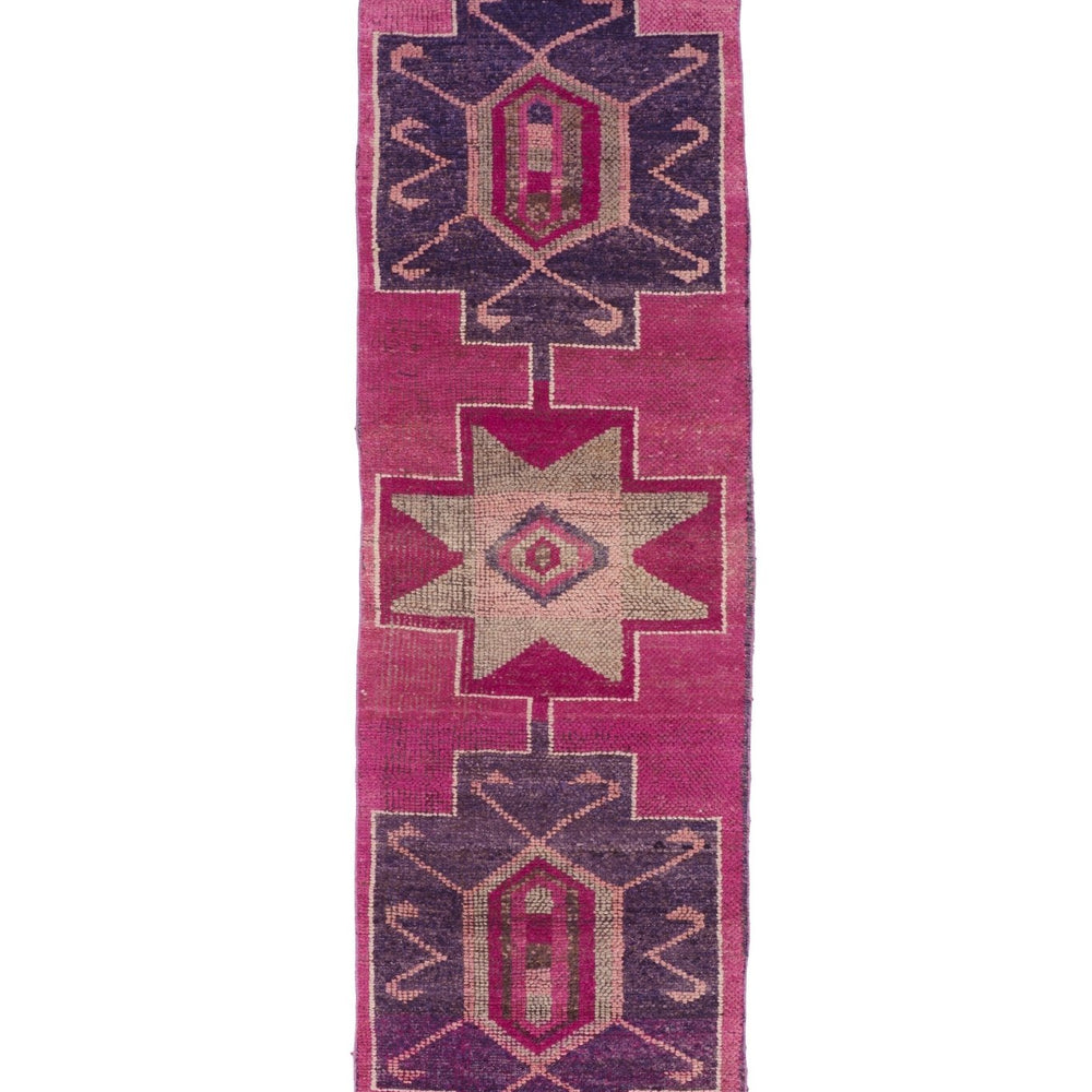 'Syringa' Vintage Turkish Runner - 2'10.5'' x 10'11'' - Canary Lane