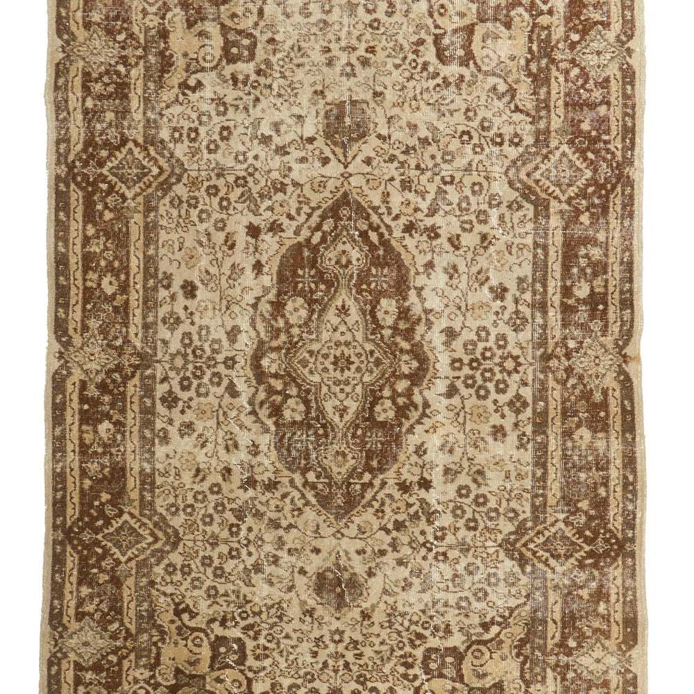 'Taurus' Vintage Turkish Area Rug - 5'6" x 8'10" - Canary Lane