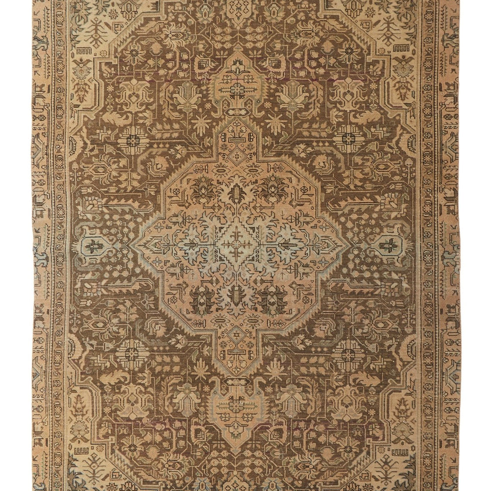 'Terra' Vintage Persian Rug - 6'10" x 9'8" - Canary Lane