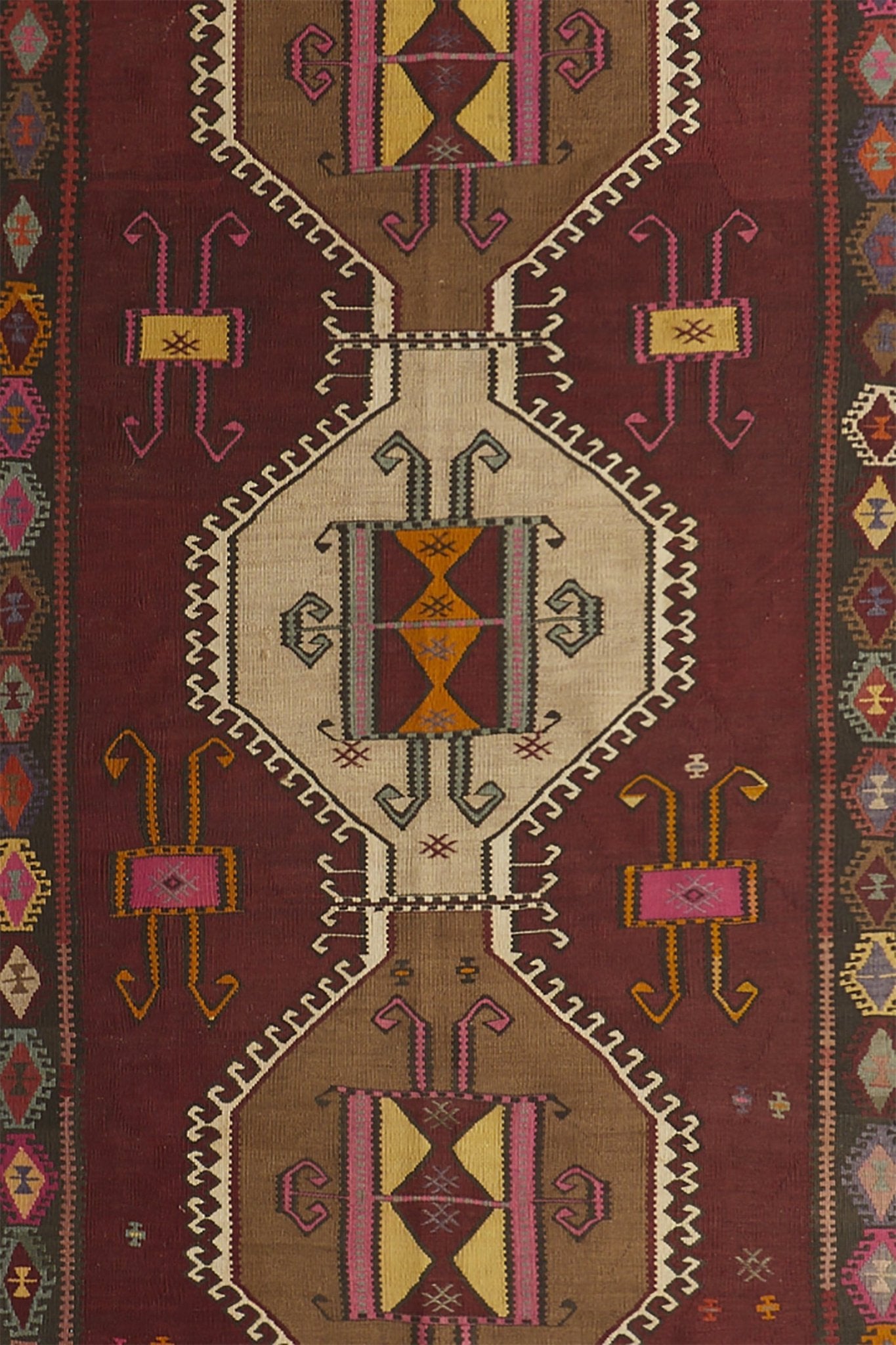 'Tilda' Turkish Vintage Kilim Rug - 4'6'' x 16' - Canary Lane