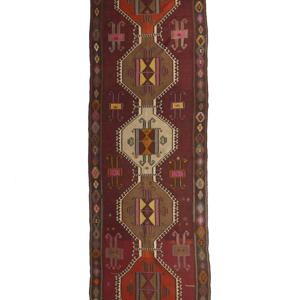 
                      
                        'Tilda' Turkish Vintage Kilim Rug - 4'6'' x 16' - Canary Lane
                      
                    