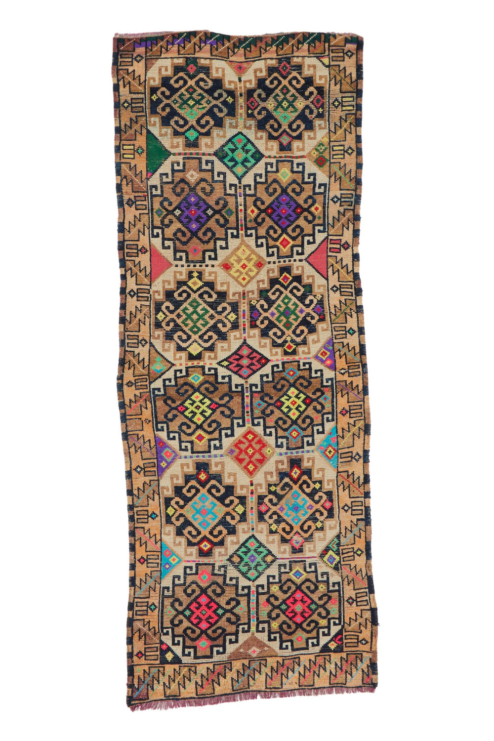 'Venice' Turkish Vintage Runner Rug - 3'4