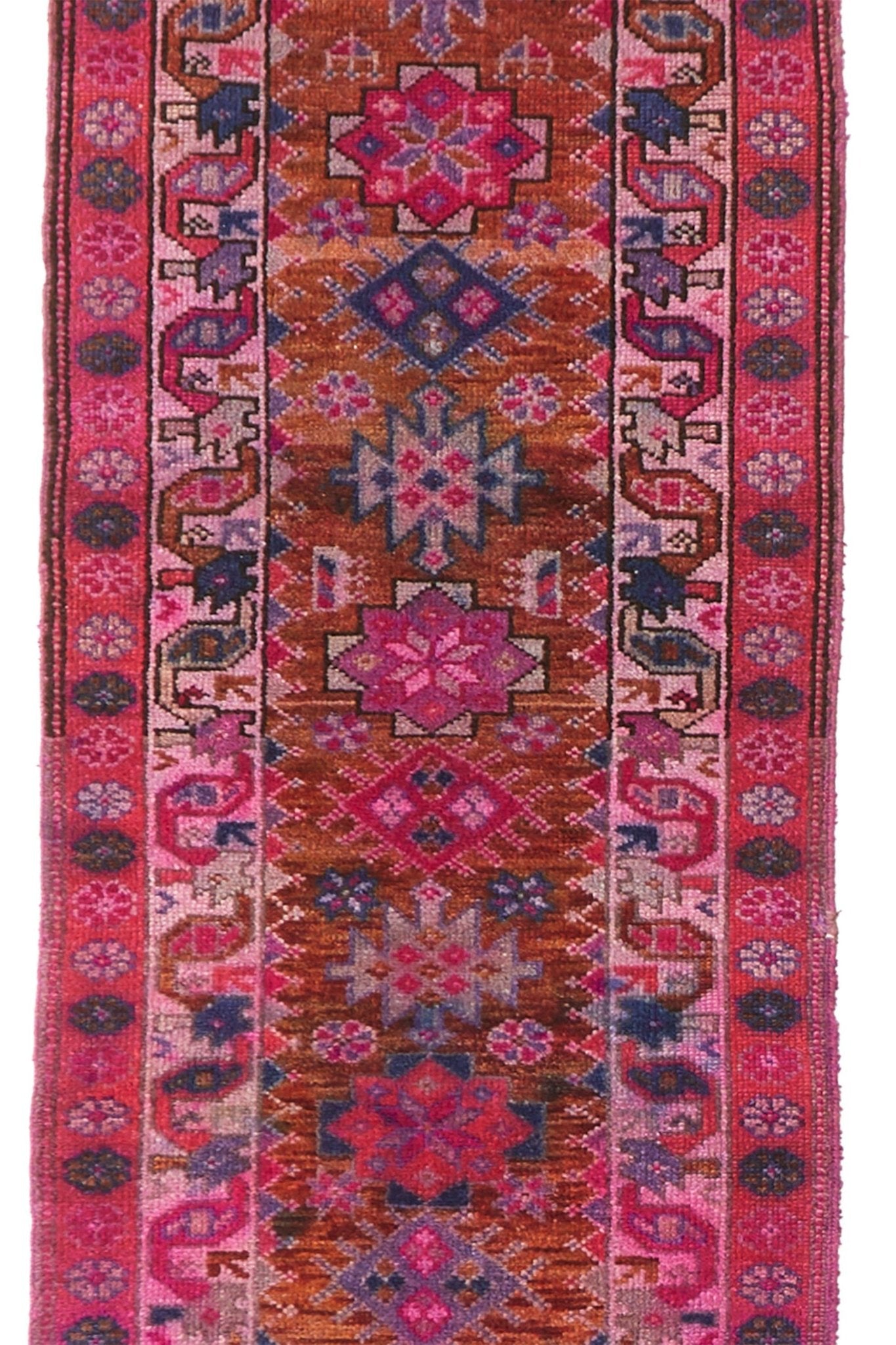 'Venus' Extra Long Turkish Vintage Runner - 2'10'' x 15'9'' - Canary Lane