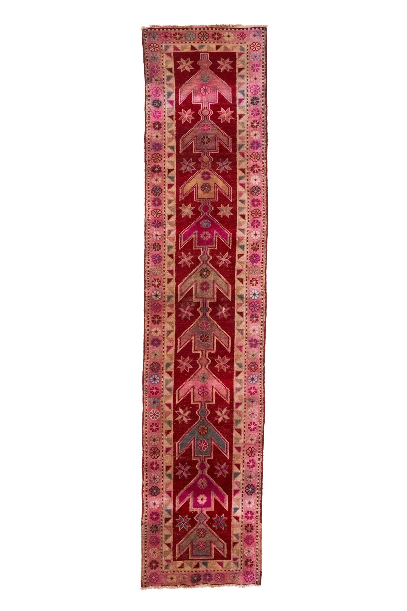 'Violette' Turkish Runner Rug - 2'9" x 12'5'' - Canary Lane