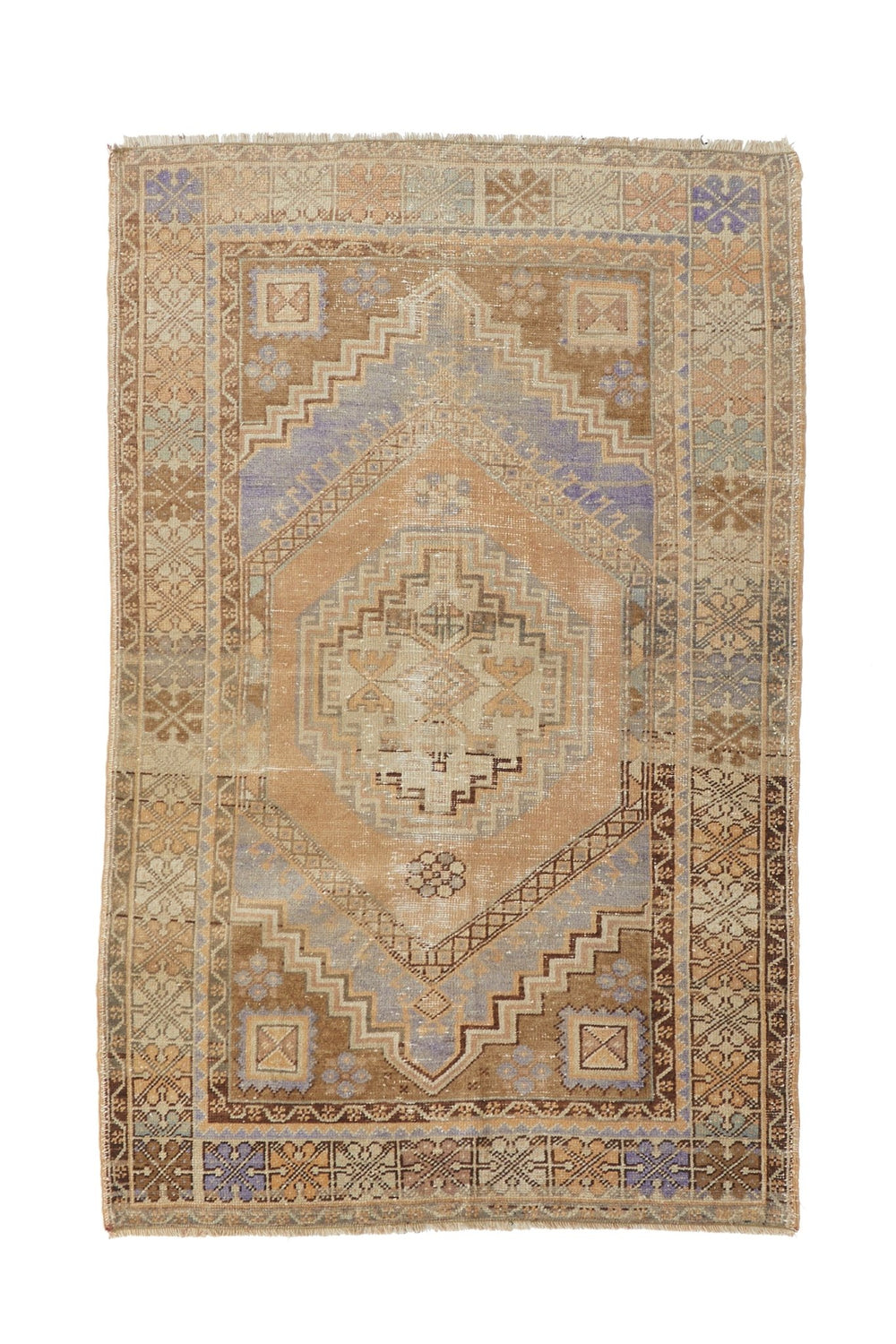 'Virgo' Turkish Vintage Area Rug - 3'10