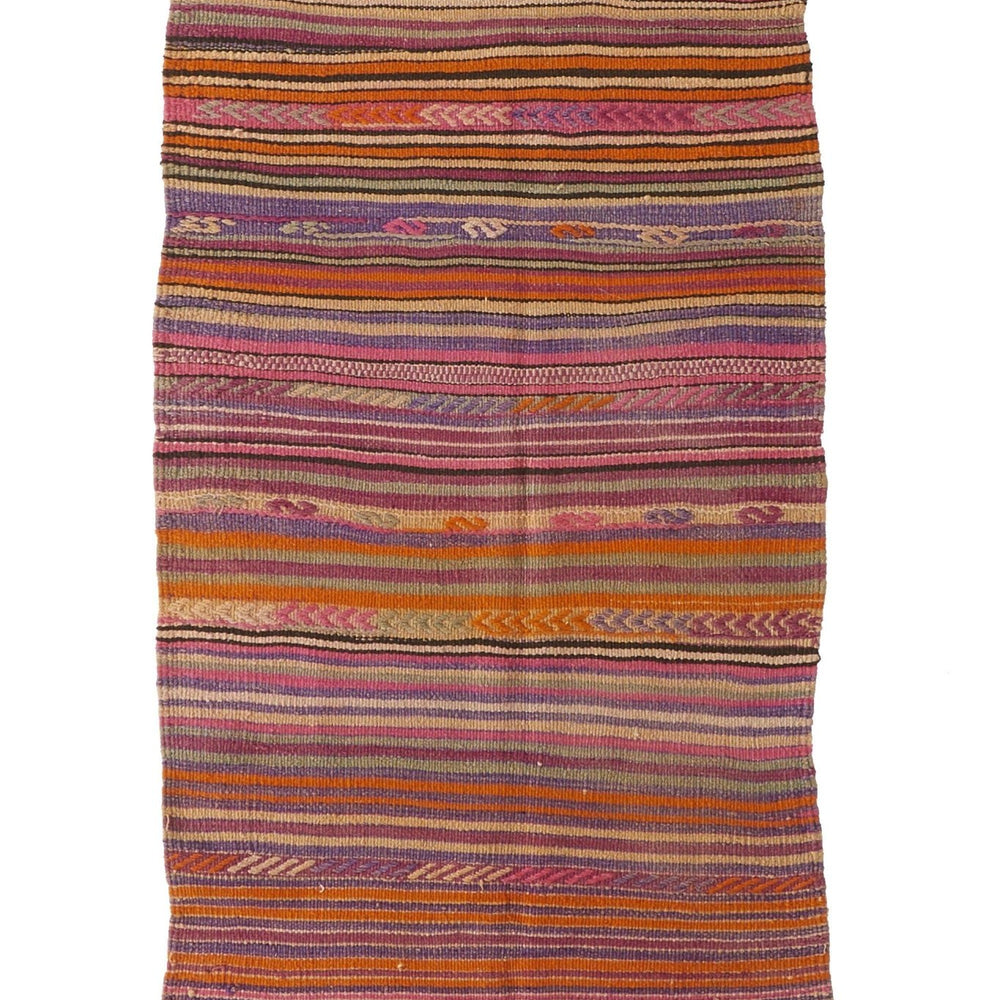 'Wadi' Turkish Kilim Rug - 2'9" x 5'2" - Canary Lane