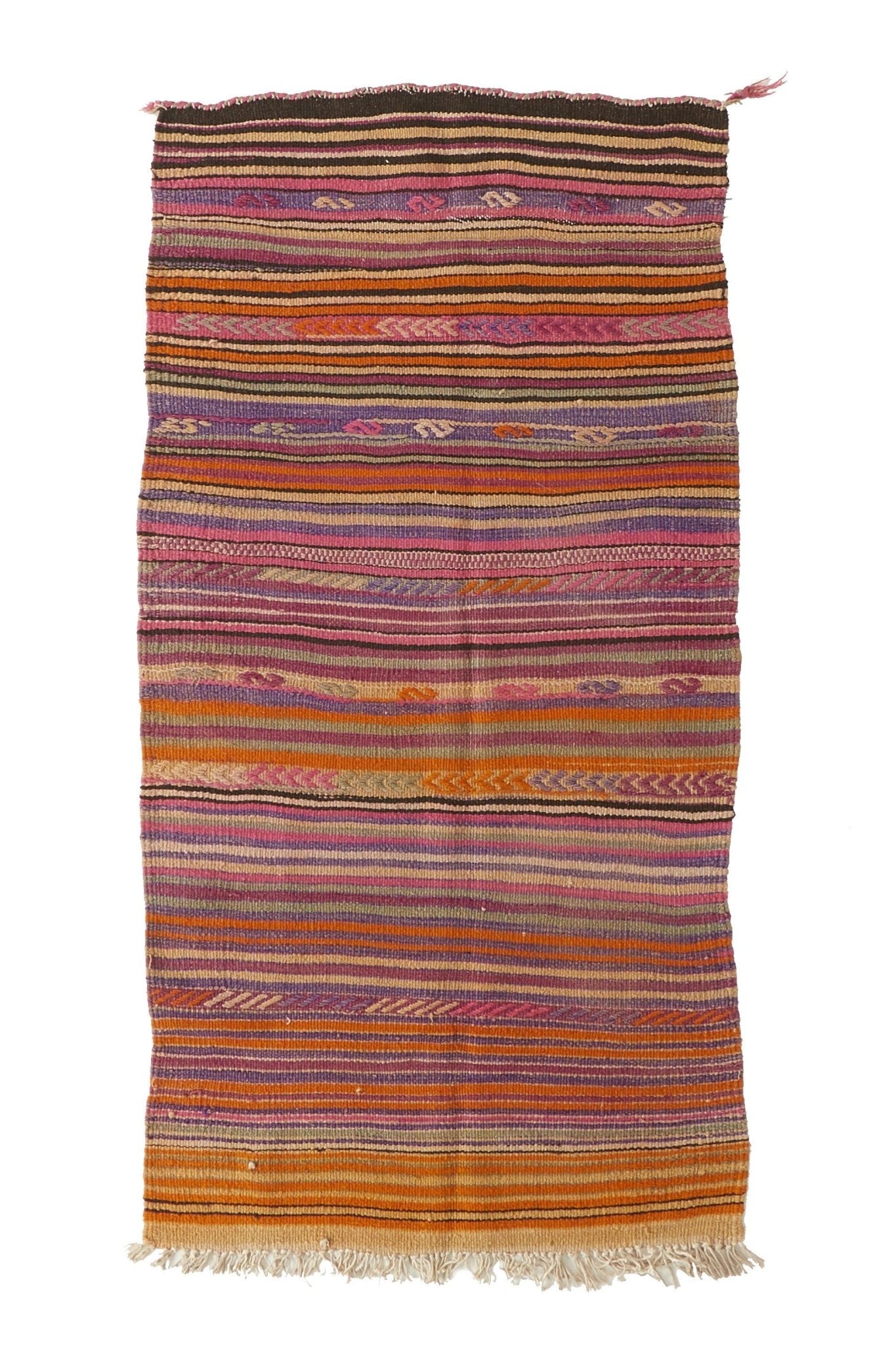 'Wadi' Turkish Kilim Rug - 2'9" x 5'2" - Canary Lane