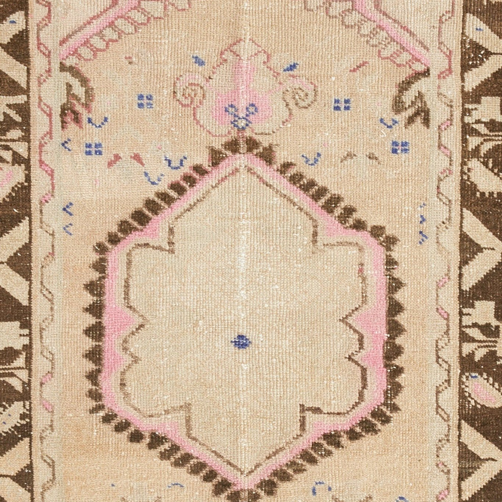 
                      
                        'Whimsical' - Vintage Turkish Faded Accent Rug - 2'9.5'' x 4'5'' - Canary Lane
                      
                    