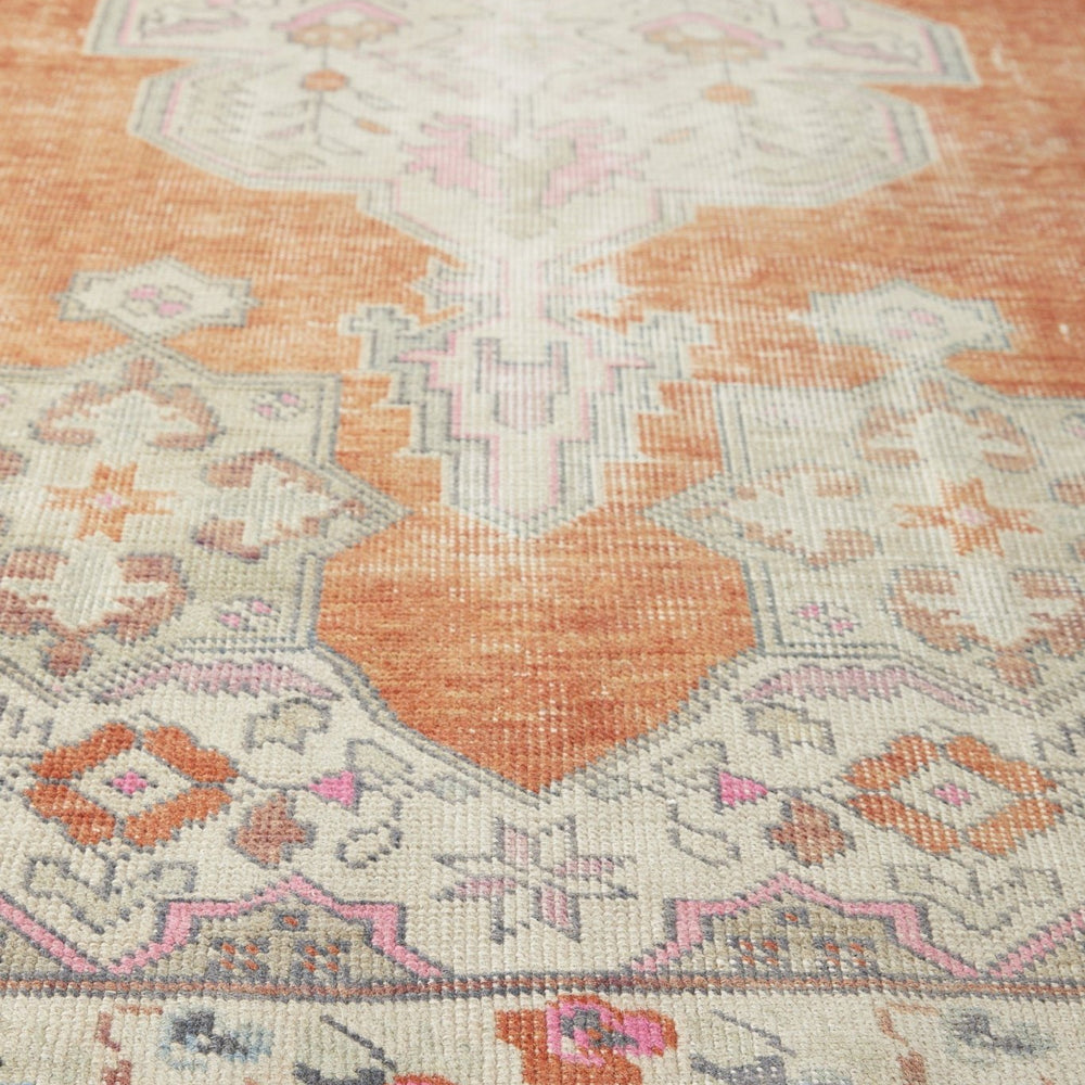 
                      
                        ‘Whimsical’ Vintage Turkish Oushak Rug - 4'8" x 7'8" - Canary Lane
                      
                    