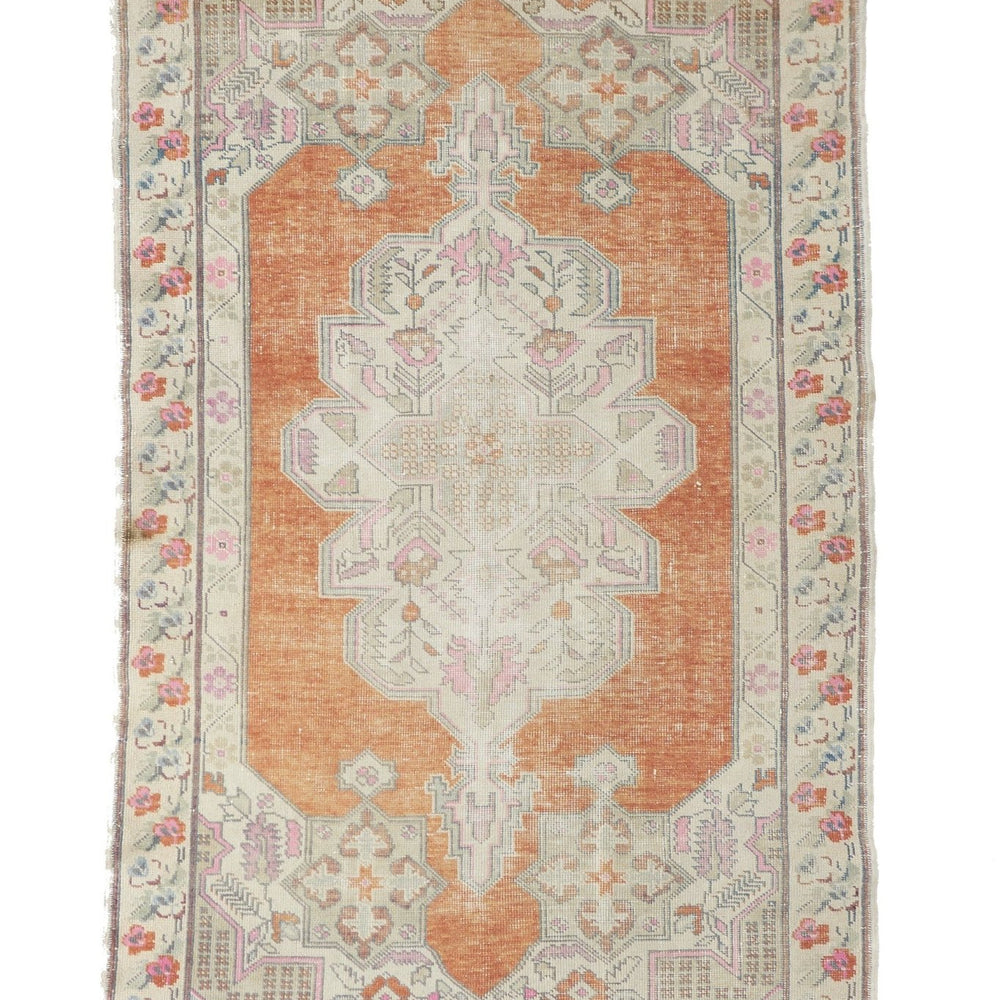 
                      
                        ‘Whimsical’ Vintage Turkish Oushak Rug - 4'8" x 7'8" - Canary Lane
                      
                    