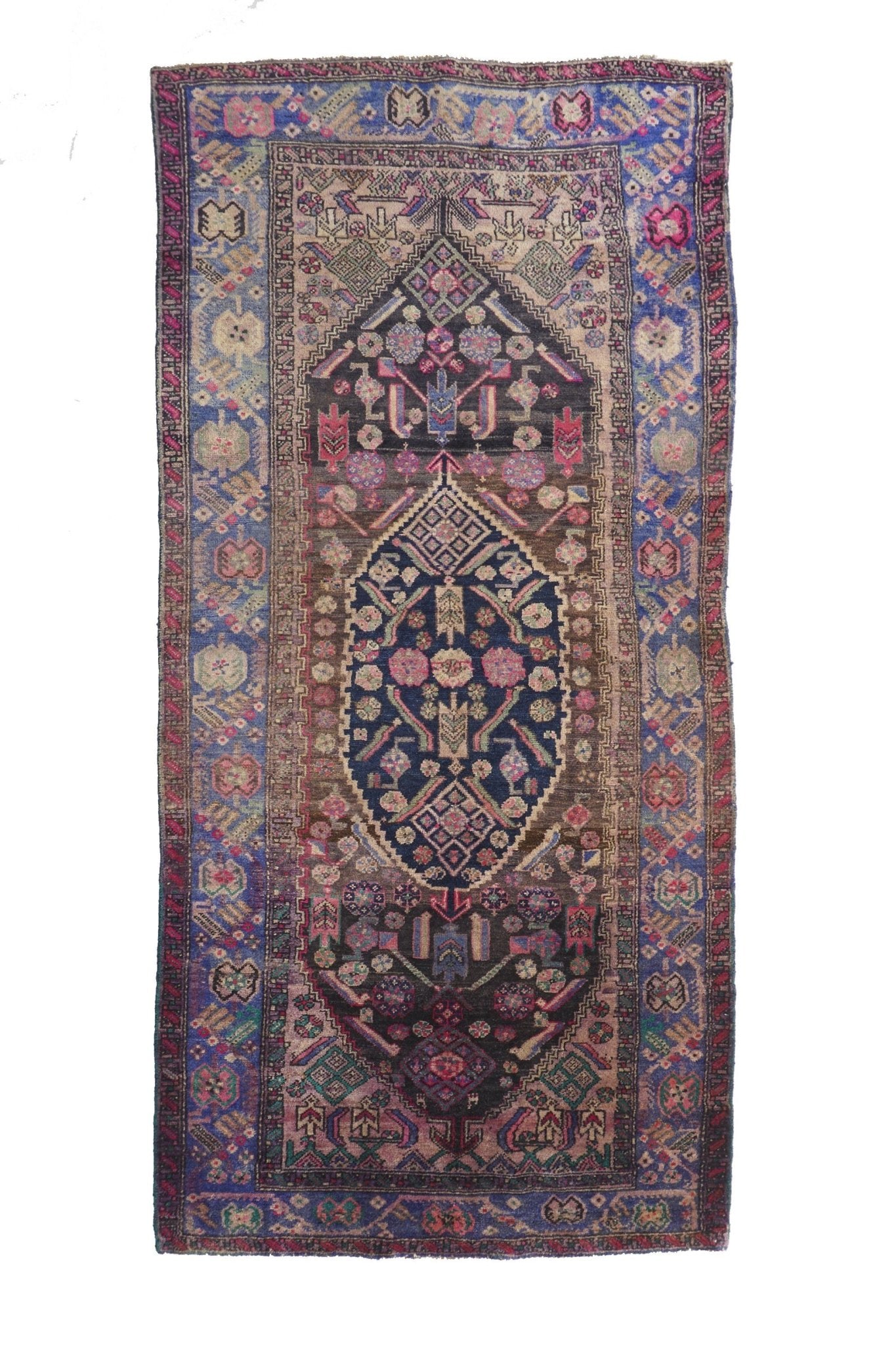 Wildflower Turkish Vintage Area Rug - 4'2.5" x 8'9" ( ON HOLD) - Canary Lane