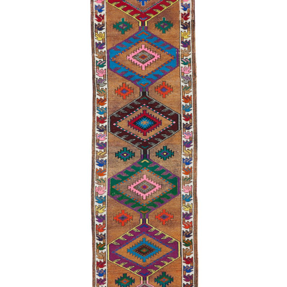 
                  
                    'Zest' Vintage Turkish Runner Rug - 3' x 11'3" - Canary Lane
                  
                