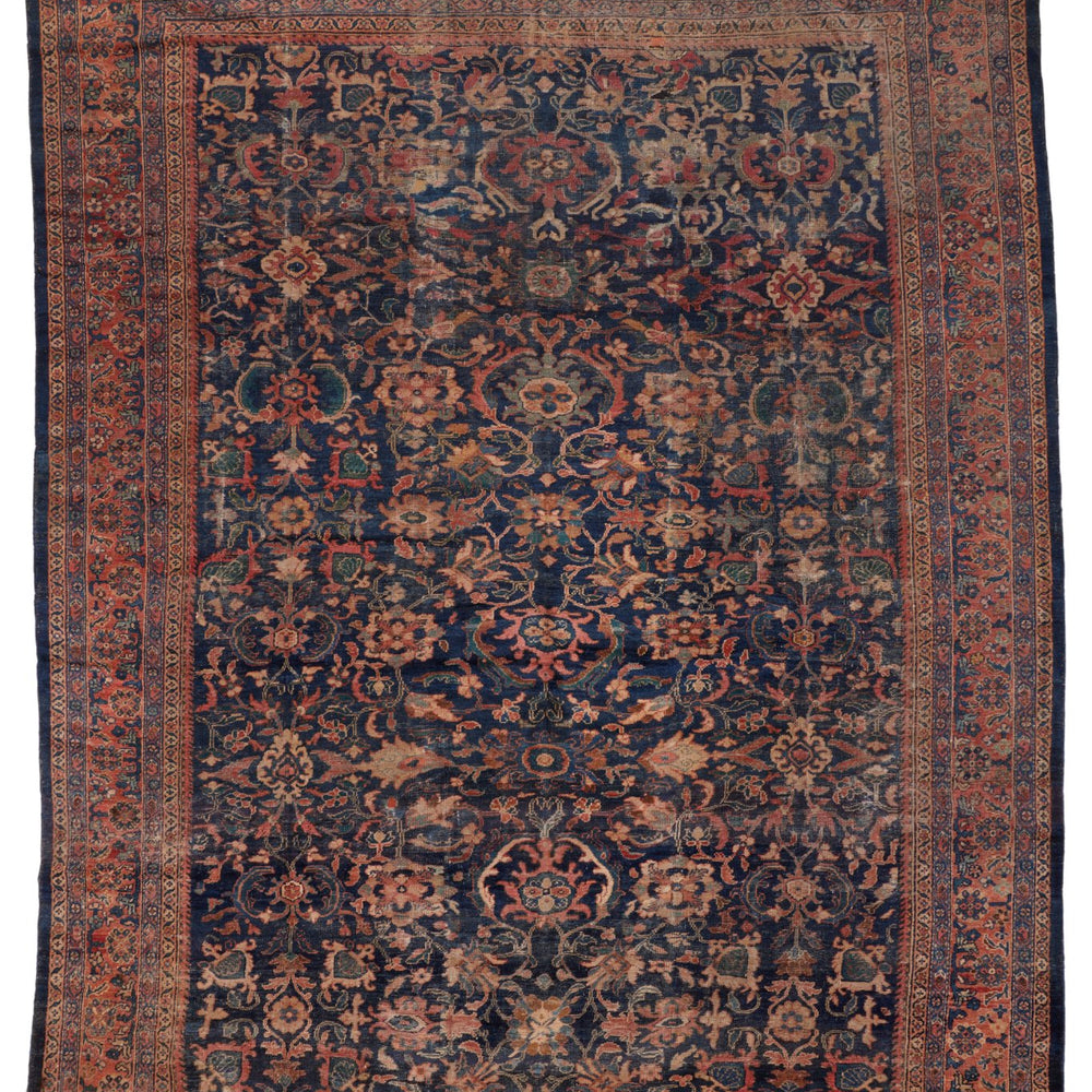 'Zinnia' Vintage Persian Rug - 9'6" x 12'8" - Canary Lane