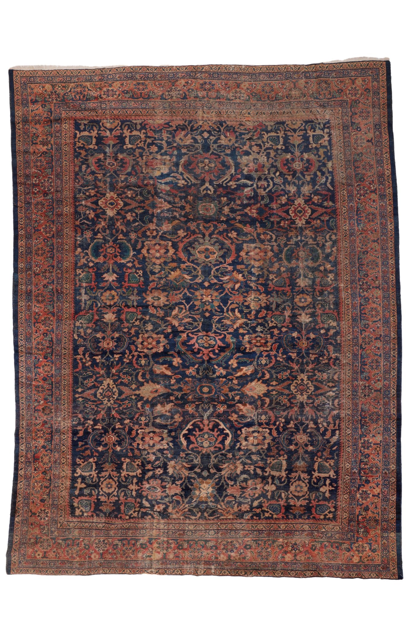 'Zinnia' Vintage Persian Rug - 9'6" x 12'8" - Canary Lane