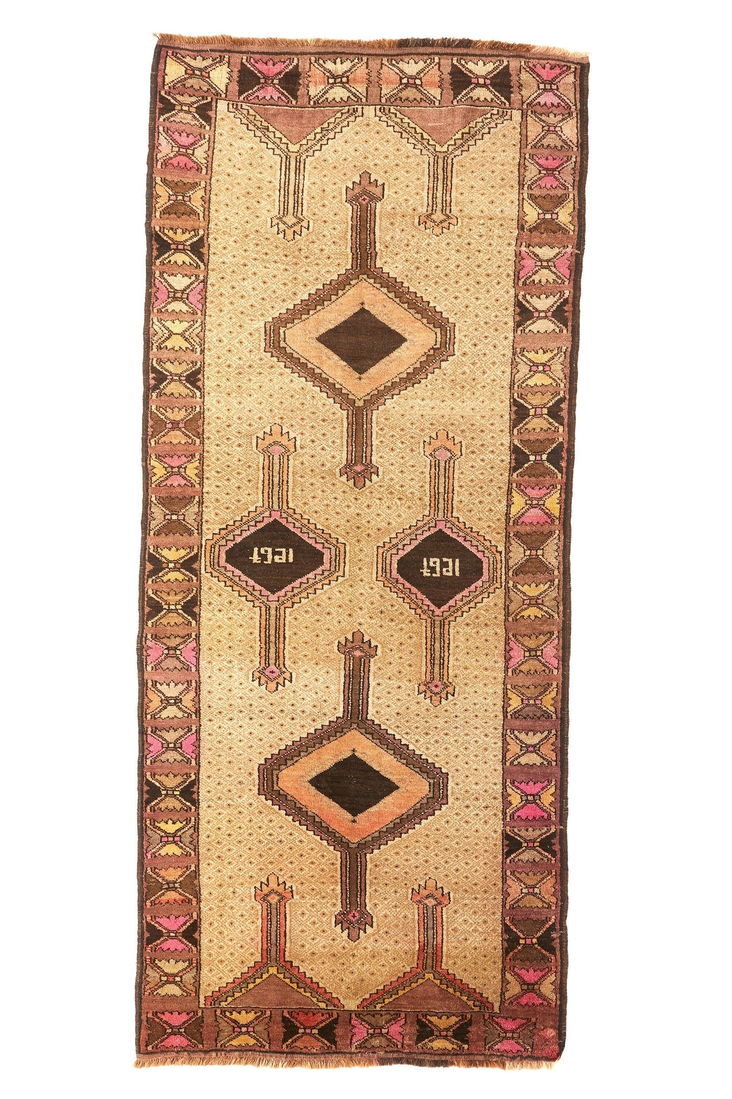 
                  
                    'Penny Lane' Vintage Area Rug - 3'10.5'' x 9' - Canary Lane - Curated Textiles
                  
                