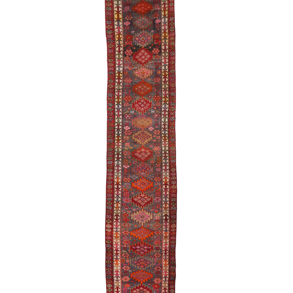 
                  
                    'Mulberry' Vintage Turkish Long Runner - 3' x 18' - Canary Lane - Curated Textiles
                  
                