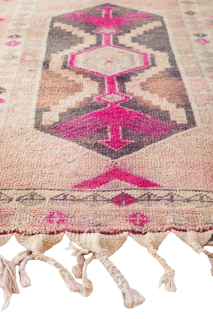 'Geranium' Vintage Turkish Runner - 2'10 x 13'4" - Canary Lane - Curated Textiles