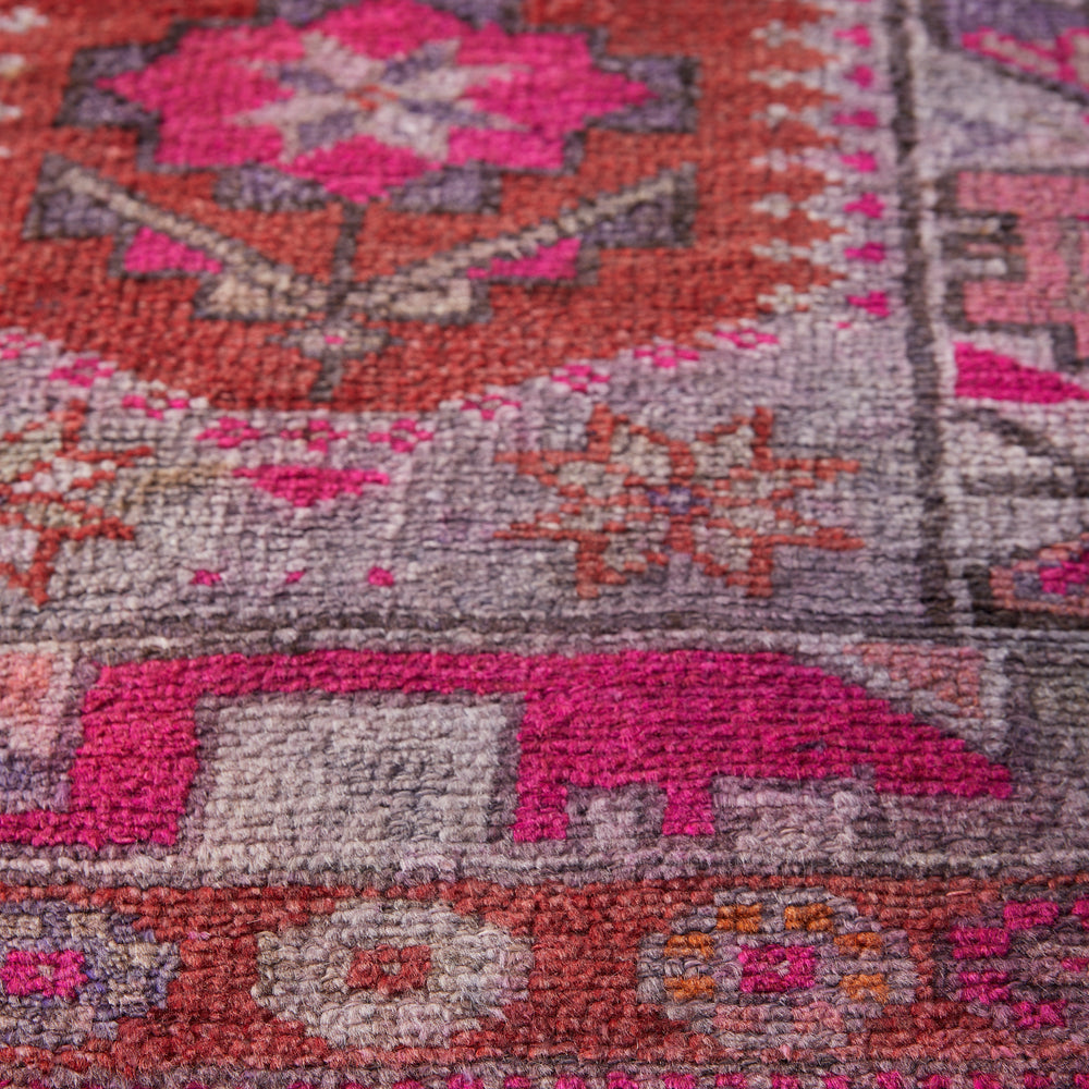 
                  
                    'Petunia' Turkish Vintage Runner - 2'9.5" x 13'3'' - Canary Lane - Curated Textiles
                  
                