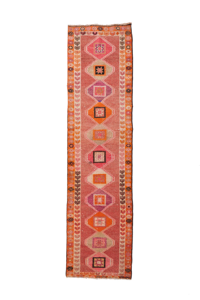 'Marigold' Turkish Vintage Runner - 2'10" x 11' - Canary Lane - Curated Textiles