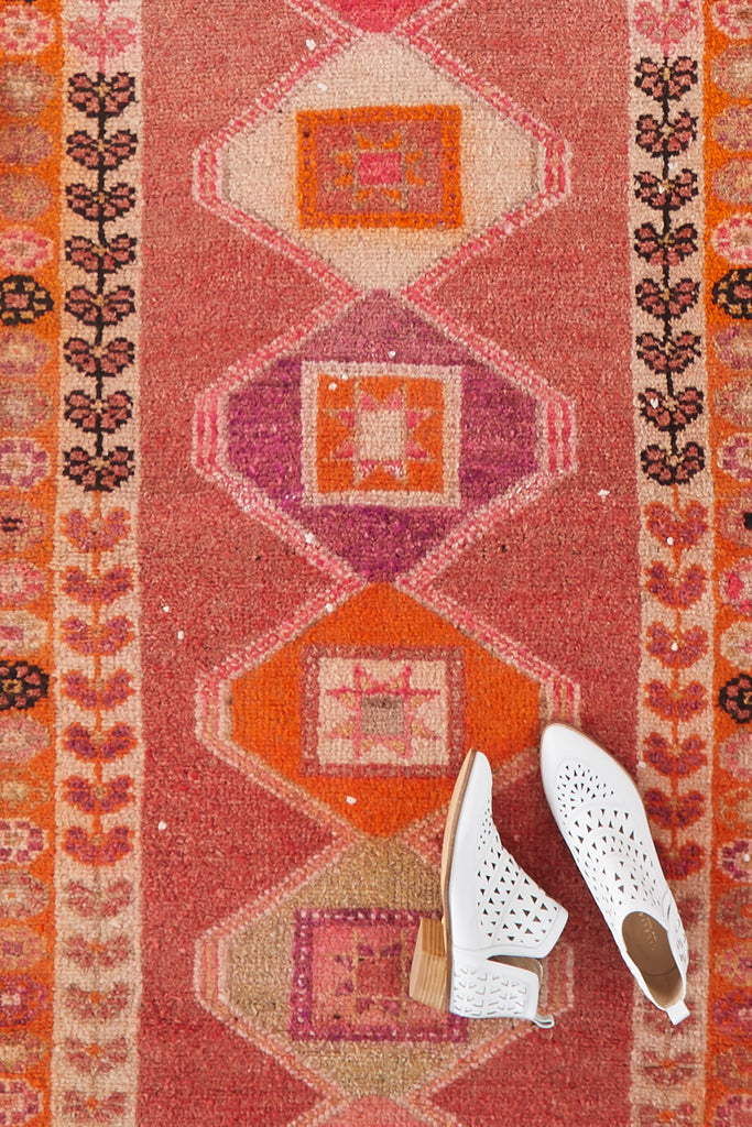 'Marigold' Turkish Vintage Runner - 2'10" x 11' - Canary Lane - Curated Textiles