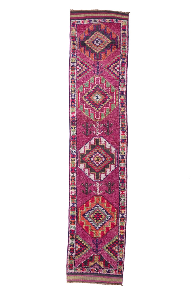 'Bisbee' Turkish Vintage Runner - 2'10" x 13'6" - Canary Lane - Curated Textiles