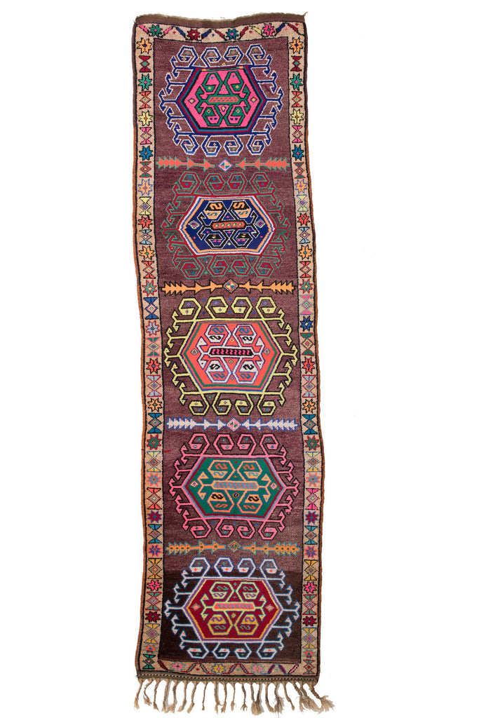 'City Lights' Tribal Runner Rug - Canary Lane - Curated Textiles