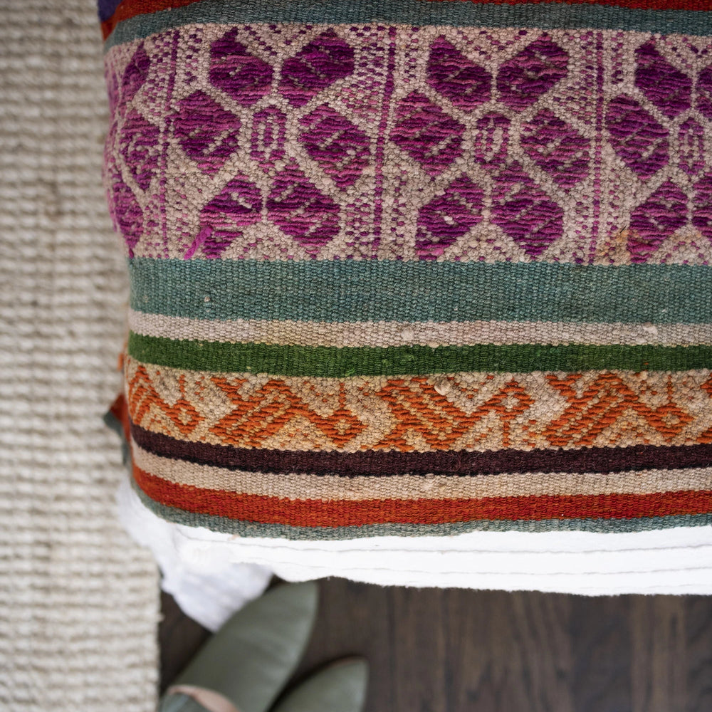 
                      
                        Handwoven Peruvian Frazada No. 010 - Canary Lane - Curated Textiles
                      
                    
