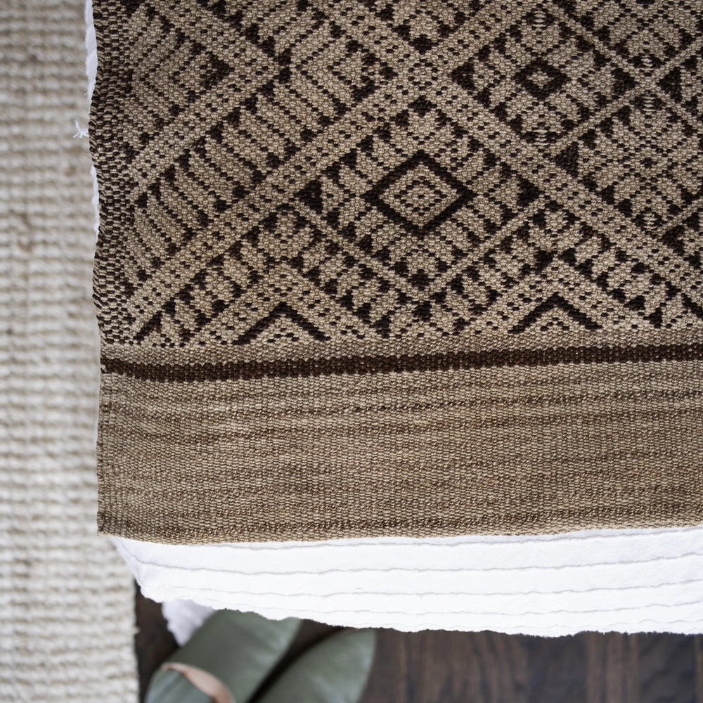 Handwoven Peruvian Frazada No. 016 - Canary Lane - Curated Textiles